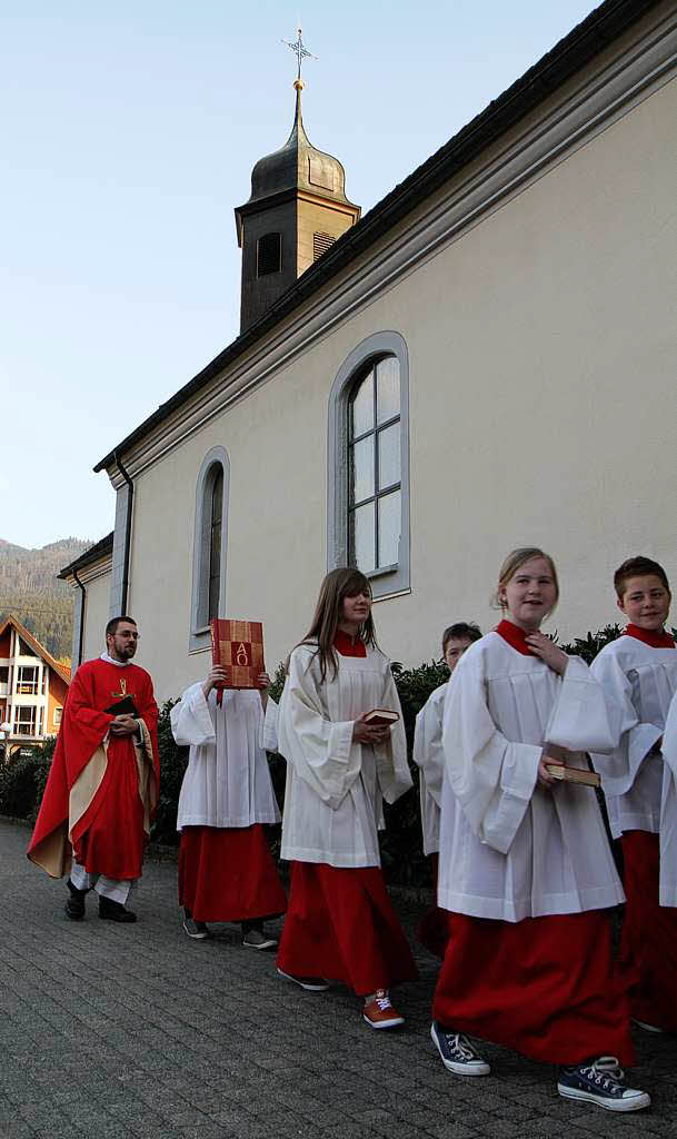 Palmsonntag in Winden. Palmsonntag in Winden.