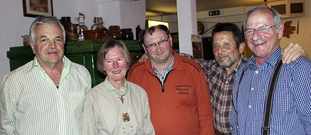 Mit Karlheinz Kiefer (links) hat der H...her sowie Kassierer  Theo Drflinger.   | Foto: Kanmacher