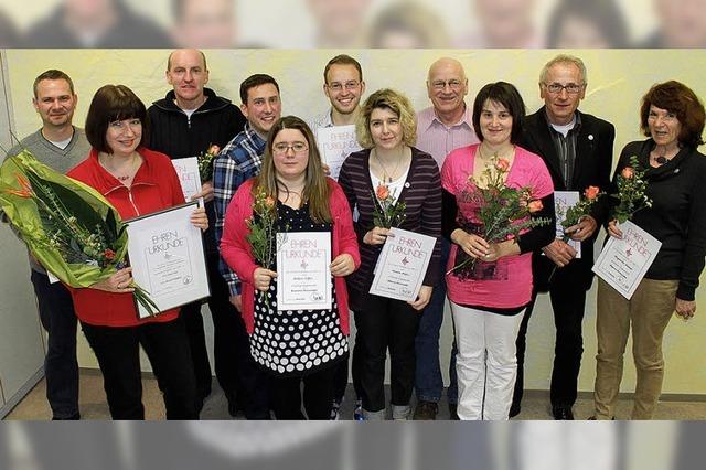 Sportliche Leistungen und geselliges Vereinsleben