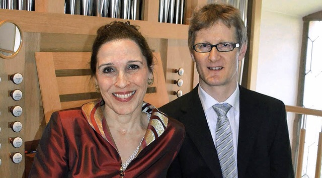 Sylvia Nopper und Martin Heini beim Festkonzert   | Foto: M. Weber-Kroker