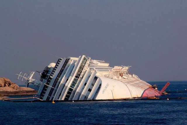 Untergegangen: die Costa Concordia  | Foto: dpa