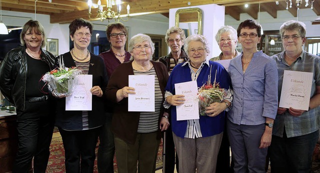 Ehrungen bei den Landfrauen (von links...  Veronika Richter und Monika Vierus.   | Foto: Christoph Breithaupt