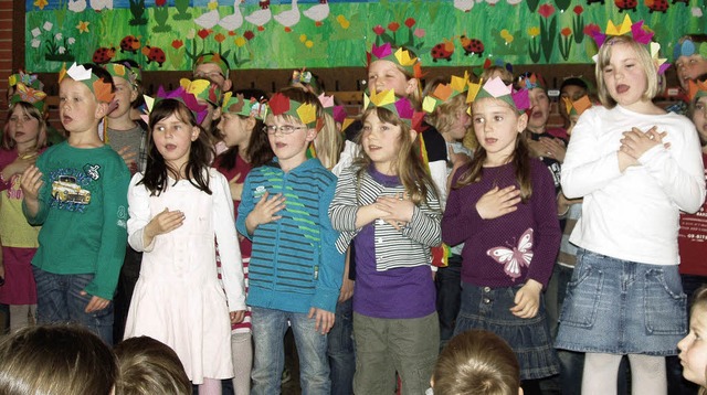 Zahlreiche Darbietungen prsentierten ...ngsfest in der Grundschule Oberweier.   | Foto: schule