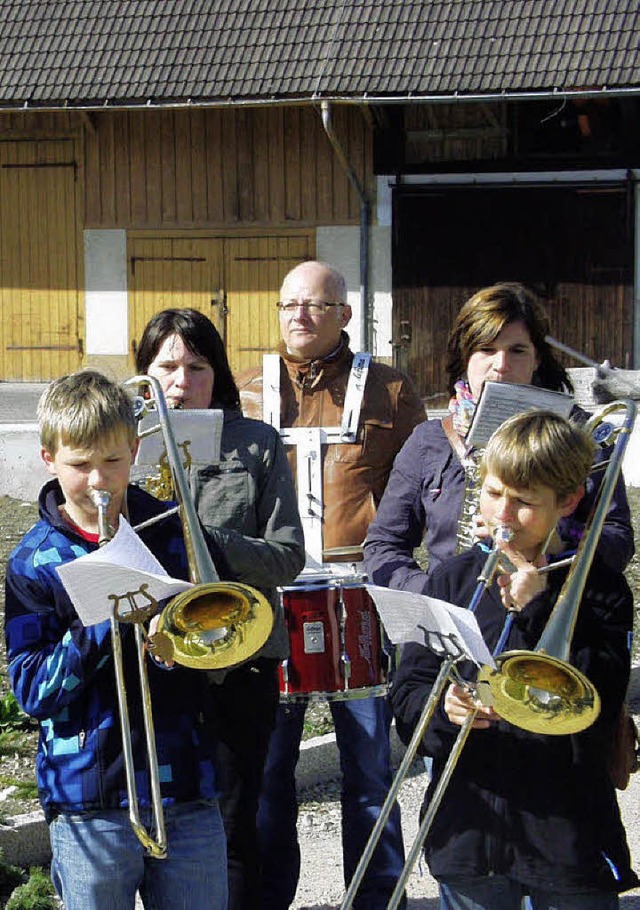 Auf Werbetour fr das Konzert am Oster...                                        | Foto: Morath