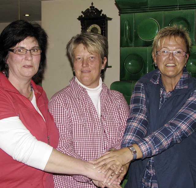 Hand in Hand im Belchenland:  Gabriele...Stellvertreterin Barbara Khn-Knobel.   | Foto: Kristin Fritz