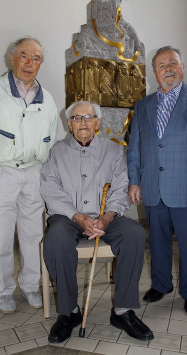 Erwin Dietsche, Emil Kaiser und Erwin Baumgartner (von links)  | Foto: C. Liebwein