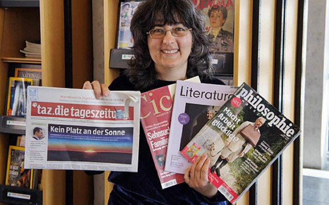 Neue Zeitschriften und Zeitungsabos in der Stadtbibliothek  | Foto: Stadtbibliothek