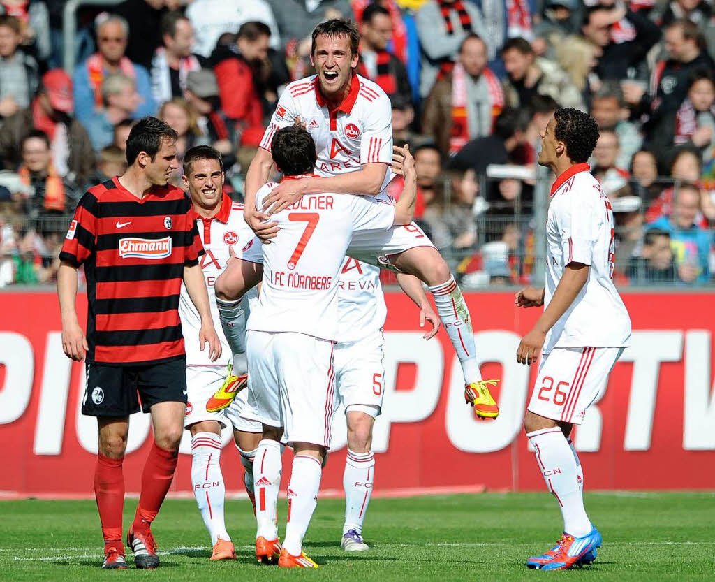 SC Freiburg erkmpft sich ein 2:2 gegen den 1. FC Nrnberg.