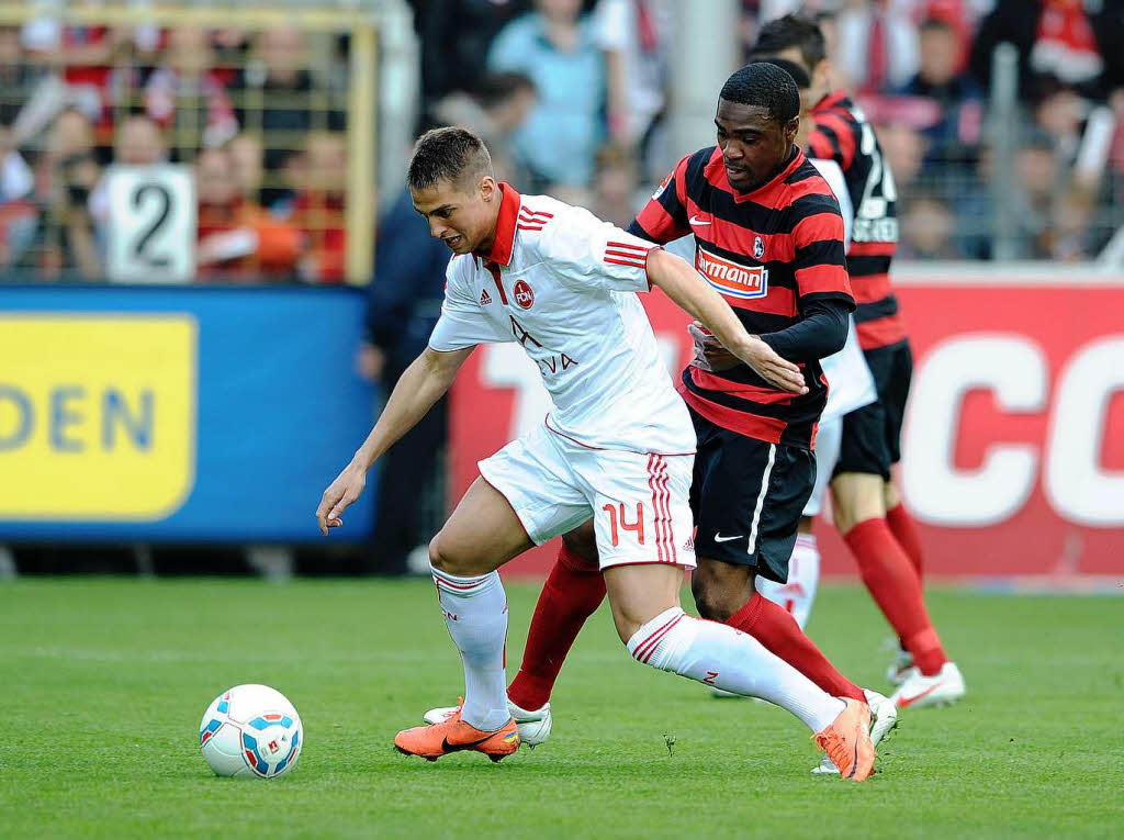 SC Freiburg erkmpft sich ein 2:2 gegen den 1. FC Nrnberg.