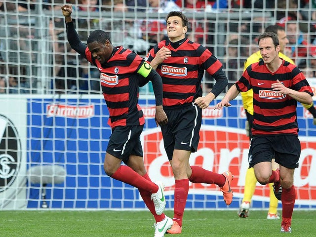 Im sechsten Spiel in Folge ungeschlagen: der SC Freiburg.  | Foto: dapd