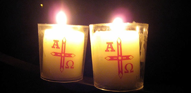 In Form von Kerzen trugen Gottesdienst...icht in alle Ortsteile Ehrenkirchens.   | Foto: Miriam Dippe