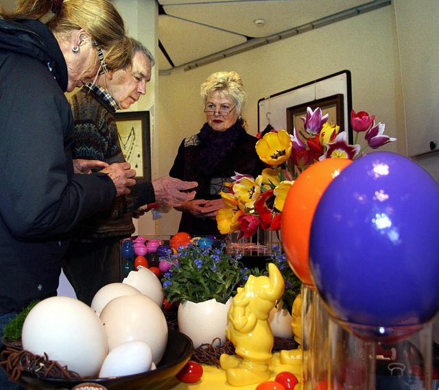 Nicht nur Eier  erwarteten die Besuche...n Geschenkefundus der besonderen Art.   | Foto: E.Korinth