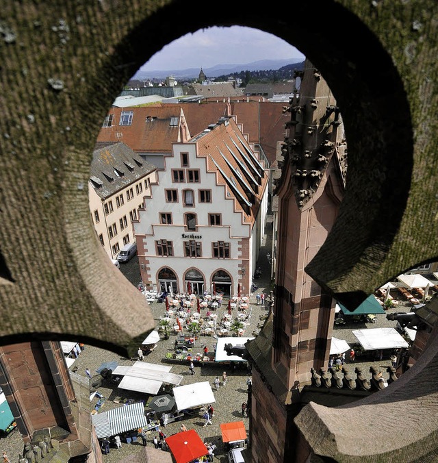 Gehrt zur Stadt: Der Markt, gesehen vom Mnster aus   | Foto: Schneider
