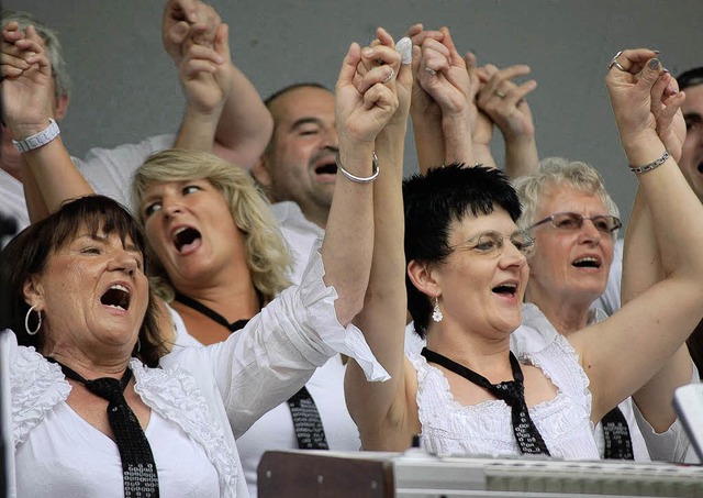 Singen vertreibt Sorgen: Das besttigen viele Chormitglieder.   | Foto: Archivfoto: Hildegard Siebold
