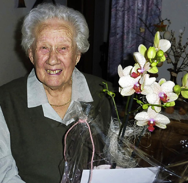 Adelheid Keller ist 95 Jahre.  | Foto: kl