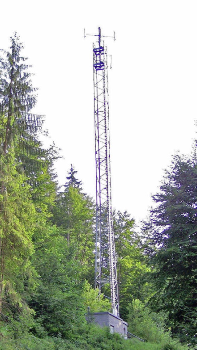 Neue LTE-Funktechnik kommt vom Sendemast beim Hochbehlter Grabenbuck.  | Foto: R.-D. Kanmacher