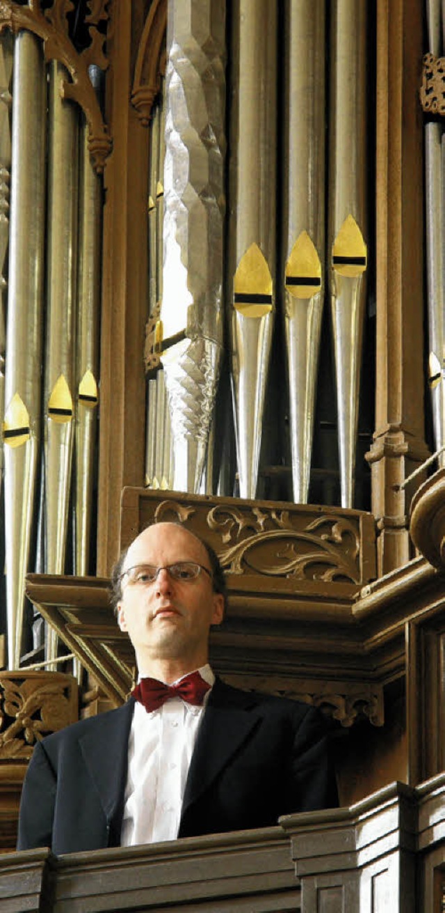 Der niederlndische Organist Pieter va... in der Waldshuter Vershnungskirche.   | Foto: Veranstalter