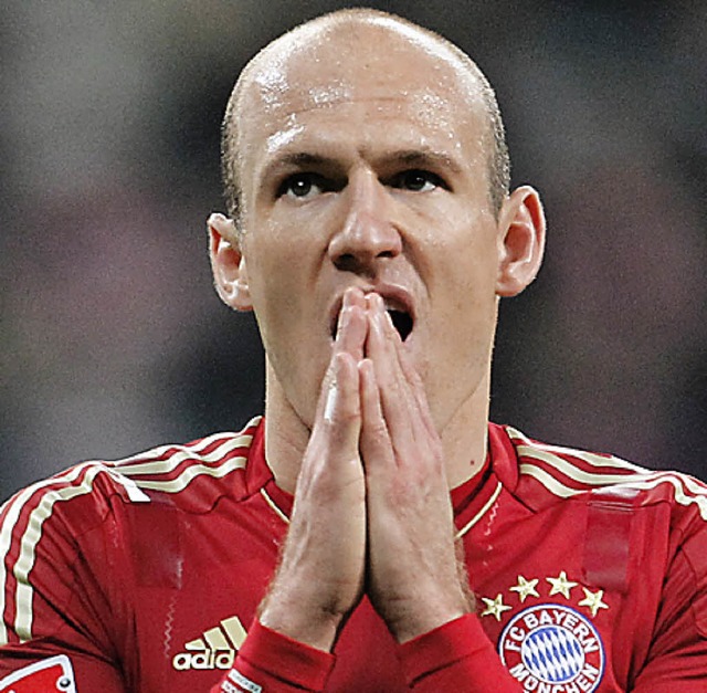 Fassungslos: Arjen Robben  | Foto: dapd