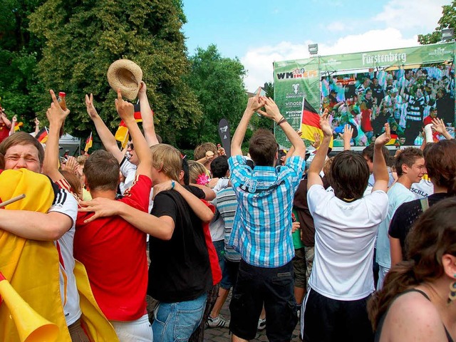 Public Viewing auf dem Schlossplatz in Emmendingen.   | Foto: Archivfoto: Trul