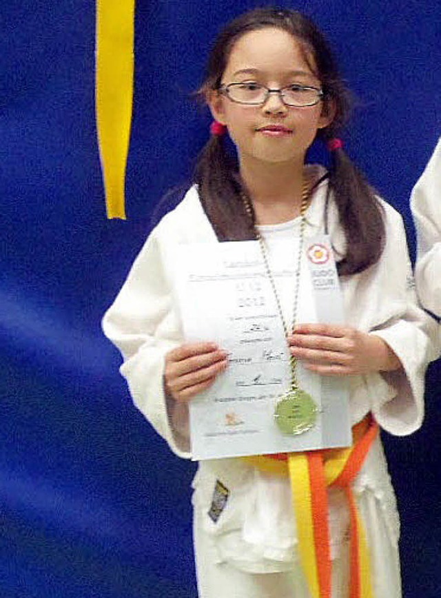 Emma Mori als badische Judo-Meisterin.   | Foto: TVD