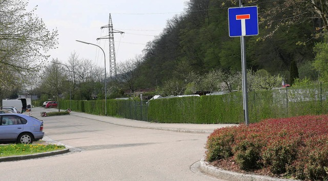 Entlang der Schrebergrten knnte die ...der Planungsbeschluss vertagt worden.   | Foto: Jung-Knoblich