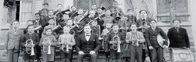 Die legendre Knabenmusik um Reinhard Gntert.  | Foto: Binner-Schwarz