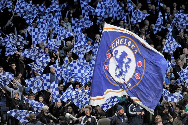 Jubel an der Stamford Bridge: Chelsea ...en favorisierten FC Barcelona mit 1:0.  | Foto: AFP