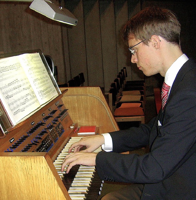 Johannes Lang, in Freiburg wohnender u... das strkeren Besuch verdient htte.   | Foto: Meyer