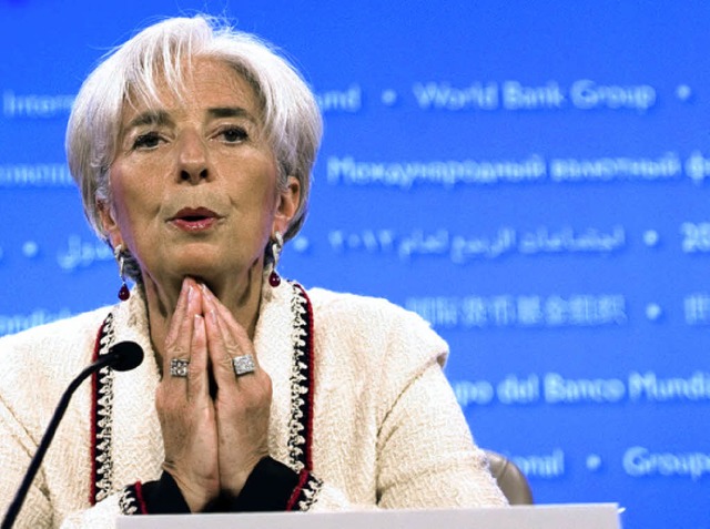 Zufrieden:  Christine Lagarde, Chefin des Internationalen Whrungsfonds  | Foto: dpa