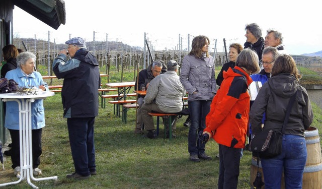 Rindergulasch bei einstelligen Plusgra... der zweiten Kenzinger Weinwanderung.   | Foto: Werner Schnabl