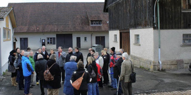 Brger diskutieren, was aus dem  Bauho...nispark&#8220;, meinte Werner Wassmer.  | Foto: Christa Maier