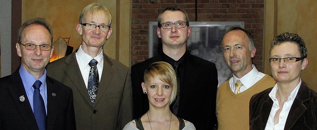 Der scheidenden Oberzunftmeister Wolfg... Peter Bhler und  Christiane Kupfer.   | Foto: Heidi Fssel