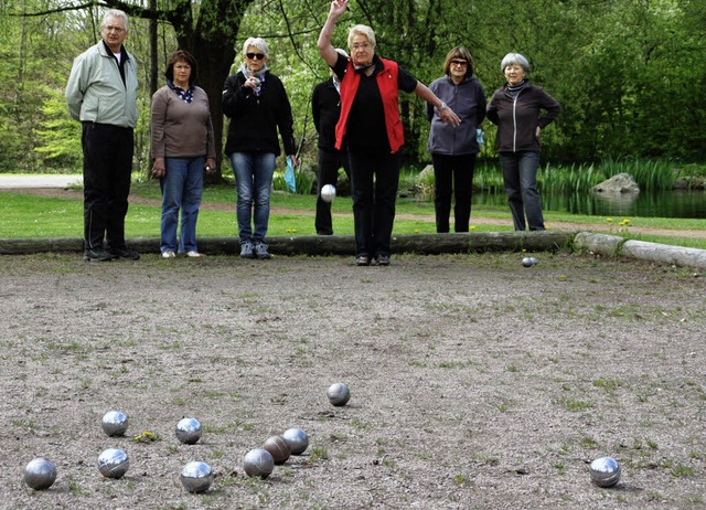 Boule steht fr Lebensfreude. Mglich,...isonauftakt in den Ludingarten kamen.   | Foto: Jrn Kerckhoff