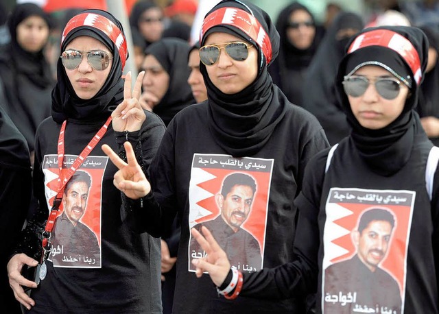 Die Opposition in Bahrain hat das Form...tzt, um fr Reformen zu demonstrieren.  | Foto: dpa