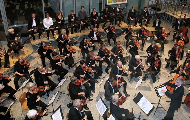 Die Freiburger Orchestergesellschaft m...des Stdtischen Gymnasiums Ettenheim.   | Foto: Sandra Decoux-Kone