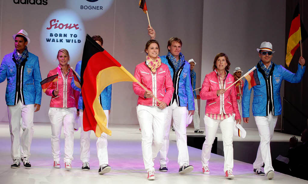 Rot, Wei, Blau, Pink und Orange sind die Trendfarben in diesem Jahr – auch bei der deutschen Olympiaauswahl.