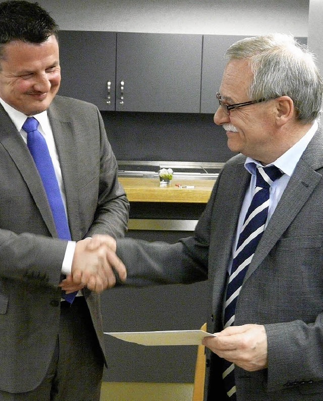 &#8222;Das findet man selten&#8220;: R...s) mit  Bürgermeister Adrian Schmidle   | Foto: Gemeinde