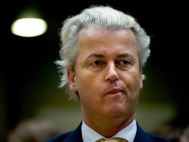 Rechtspopulist Geert Wilders plant ein...ropische Kampagne vor den Neuwahlen.   | Foto: dpa