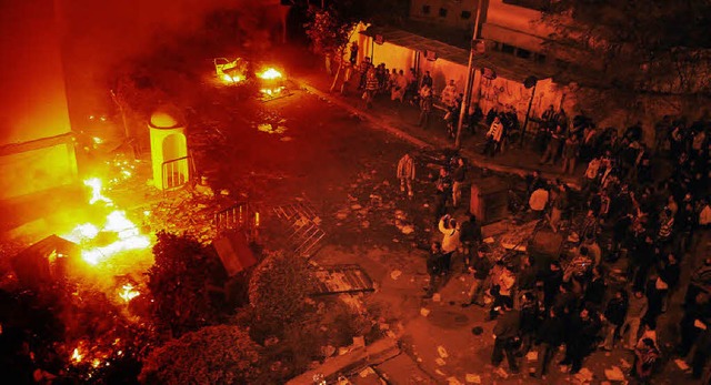 &#8222;Mein schlimmster Moment war am ...ild entstand in jener Nacht  in Kairo.  | Foto: dpa