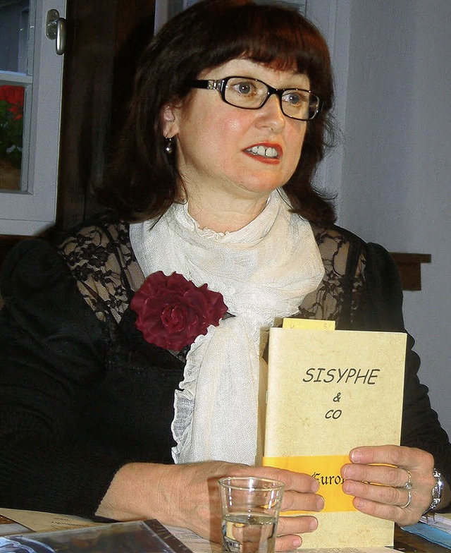 Liliane Bertolini, die im vergangenen ...nd Gedichten in elsssischer Mundart.   | Foto: ROSWITHA FREY