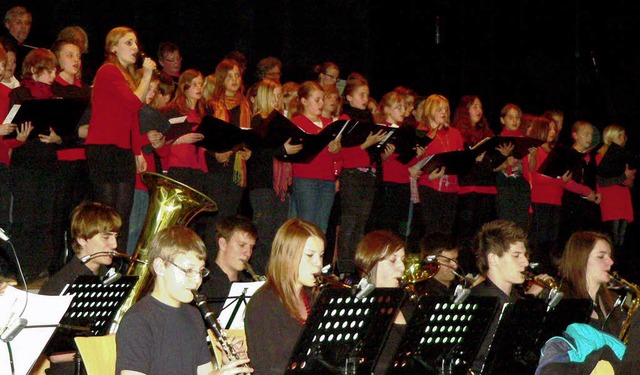 Das Konzert nach Ostern am Theodor-Heu... und im Knnen der Band und Solisten.   | Foto: Georg Diehl