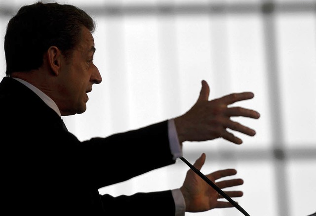 Nicolas Sarkozy wirbt fr eine zweite Amtszeit.  | Foto: AFP