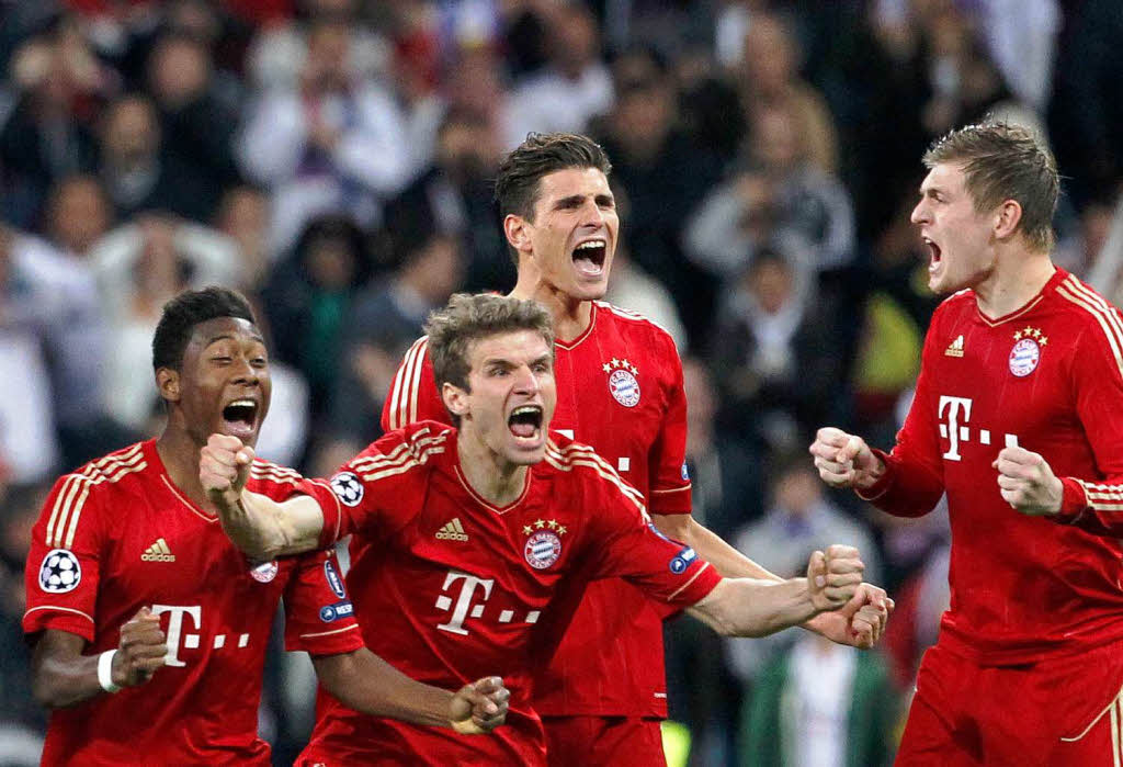 Jubel in Rot, Tristesse in Wei: Bayern besiegt Real im Elfmeterschieen und zieht ins Finale der Champions League ein.