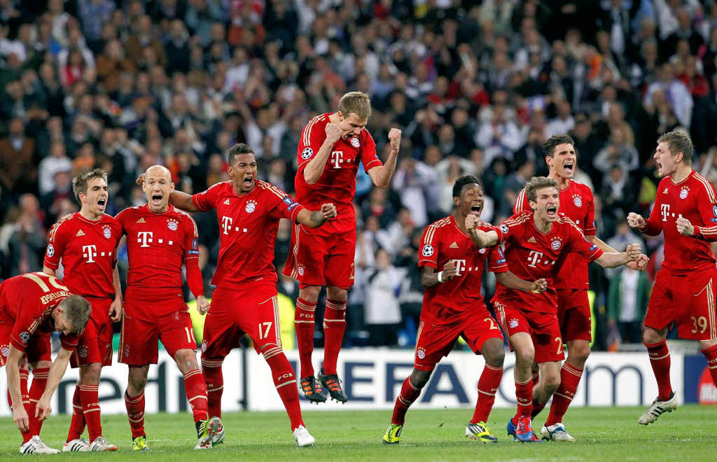 Jubel in Rot, Tristesse in Wei: Bayern besiegt Real im Elfmeterschieen und zieht ins Finale der Champions League ein.