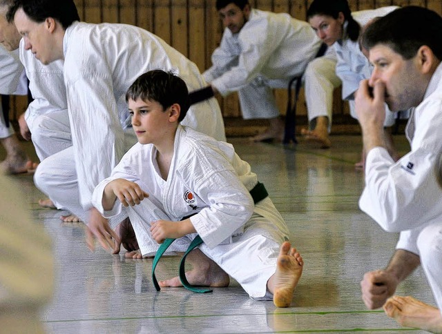 Konzentration ist keine Frage des Alte...anischen Meistertrainer Shinji Akita.   | Foto: svk