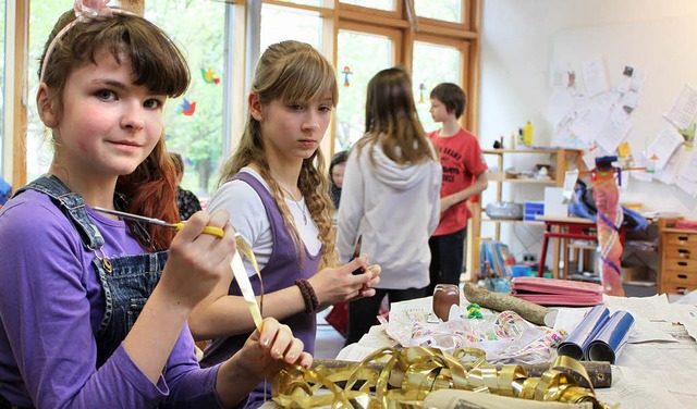 Kunst war das Thema bei der Projektwoche in der Langenwinkler Grundschule.   | Foto: julia gross