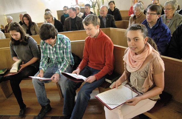 Wunsch nach Vernderung: &#8222;Wie st...utherischen Gemeinde im Gottesdienst.   | Foto: Vera Winter