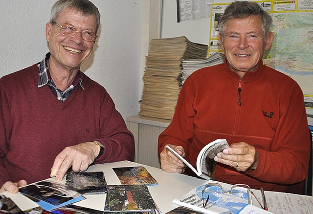 Dokumentieren die etwa 160 kleinen Kul... Braun (links) und Gottfried Nauwerck   | Foto: Elisabeth Willers