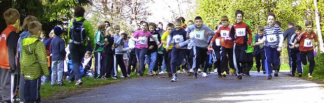 150 Schler gingen beim Thimoslauf an den Start.   | Foto: Tanja Oldenburg