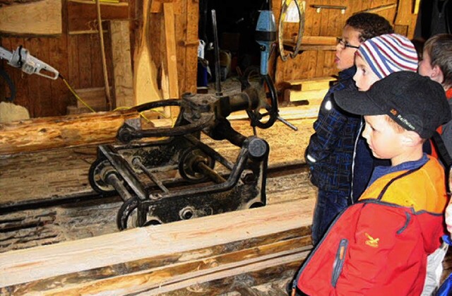 Aufmerksame Beobachter: Kinder des Kin...as Sgewerk Hringer in Niederwinden.   | Foto: Kindergarten